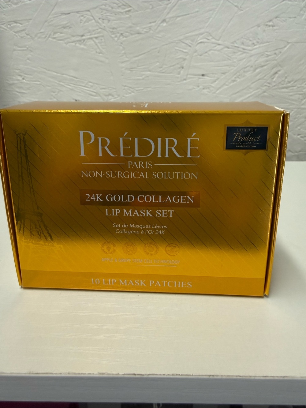 Predire Paris 24 Gold collagen lip mask set 12 in box
